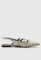 Sapatilha Slingback Luiza Barcelos Tiras Off-White - Marca Luiza Barcelos