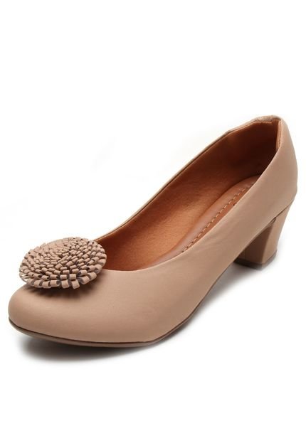 Scarpin Bellysharm Enfeite Nude - Marca Bellysharm