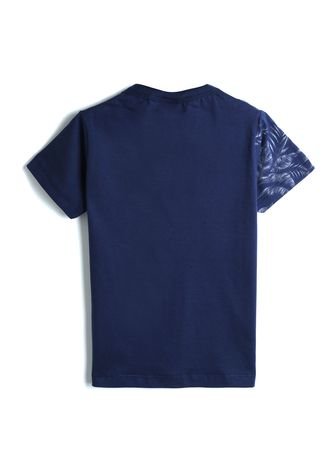 Camiseta Mormaii Menino Folhagem Azul