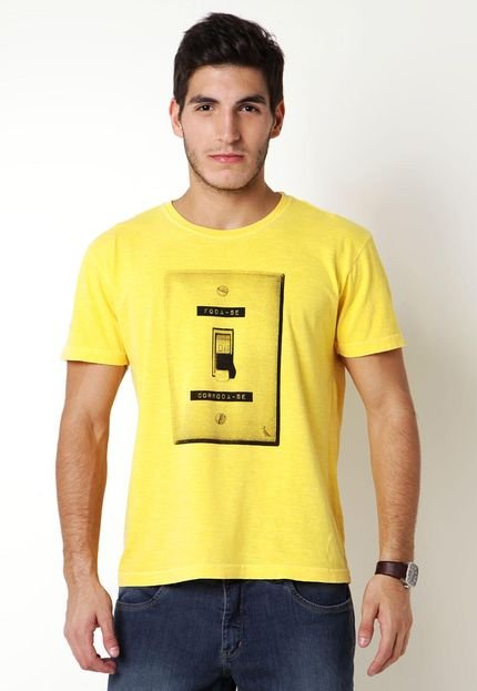 Camiseta Reserva Corroda-se Amarela - Marca Reserva