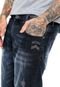 Bermuda Jeans Gangster Reta Estonada Azul - Marca Gangster
