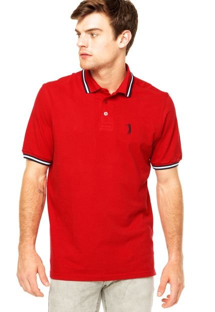 Camisa Polo Aleatory Lisa Frizo Vermelha - Marca Aleatory