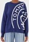 Suéter Tricot Tommy Hilfiger Bobbee Stamp Azul - Marca Tommy Hilfiger