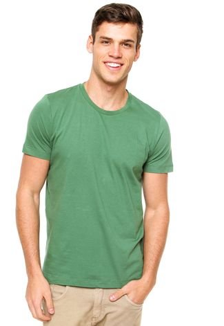 Camiseta Manga Curta Colcci Denim Verde