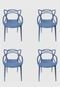 Conjunto 04 Cadeiras Allegra Pp Azul Caribe Rivatti - Marca Rivatti