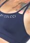 Top Colcci Fitness Logo Azul - Marca Colcci Fitness