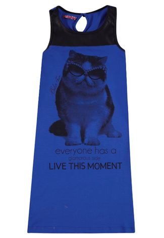 Vestido Colcci Fun Slim Cat Azul