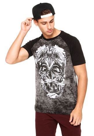 Camiseta Nicoboco Skull Preta