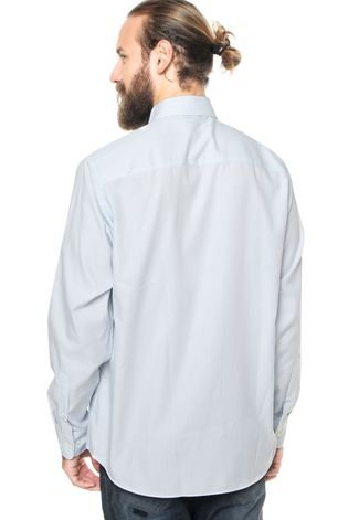 Camisa Calvin Klein White Label Listras Azul