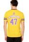 Camiseta NBA Premium Los Angeles Lakers Amarelo - Marca NBA