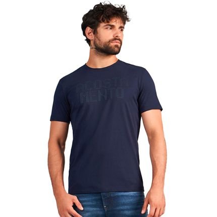 Camiseta Acostamento Casual In24 Marinho Masculino - Marca Acostamento