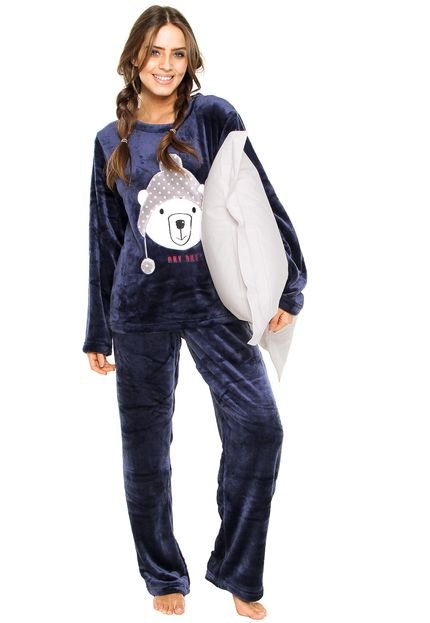 Pijama Any Any Cookie Azul-marinho - Marca Any Any