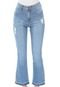 Calça Jeans MOB Cropped Flare Fenda Azul - Marca MOB