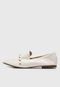 Mocassim Forever 21 Croco Off-White - Marca Forever 21