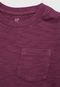 Camiseta GAP Infantil Bolso Vinho - Marca GAP