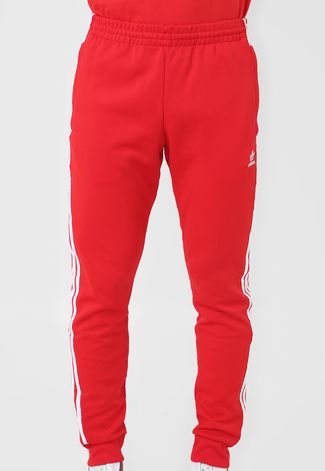 Calça adidas Originals Jogger Sst Tp P Blue Vermelha/Branco