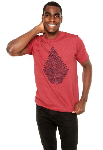 Camiseta Volcom Leaf Stone Vermelho - Marca Volcom