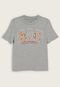 Camiseta Infantil GAP Logo Cinza - Marca GAP