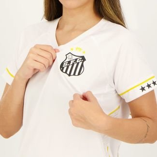 Camisa Umbro Santos I 2023 Feminina Branca