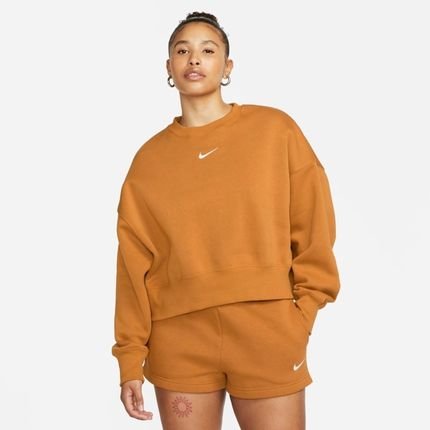 Blusão Nike Sportswear Phoenix Fleece Crew Feminino - Marca Nike