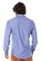 Camisa Casual Colcci Slim Tricoline Azul - Marca Colcci