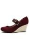 Scarpin Moleca Fivela Vinho - Marca Moleca