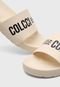 Chinelo Slide Colcci Logo Off-White - Marca Colcci