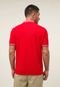 Camisa Polo Reta Frisos Duplos Vermelha - Marca Cavalera