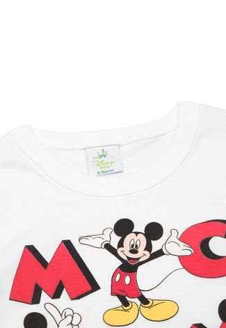 Camiseta Brandili Menino Mickey Branca