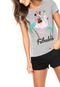 Camiseta Cativa Estampada Cinza - Marca Cativa Disney