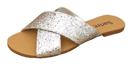 Rasteira Sartre Glitter Prata - Marca Sartre