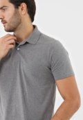 Camisa Polo Malwee Reta Lisa Cinza - Marca Malwee