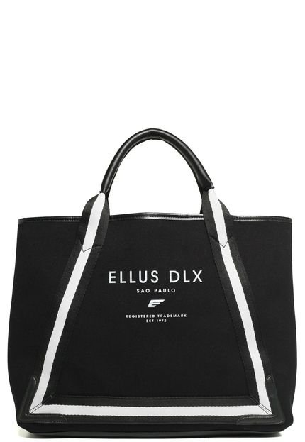 Bolsa Shopper Ellus Logo Preta - Marca Ellus