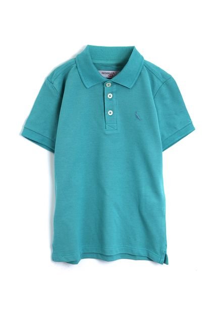 Camisa Polo Reserva Mini Menino Lisa Azul - Marca Reserva Mini