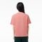 Camiseta de Algodão Pima Jersey Leve de Ajuste Relaxado Rosa - Marca Lacoste