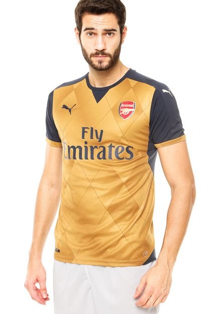 Camiseta Puma Arsenal Away Dourada - Marca Puma