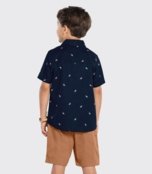 Conjunto Infantil Camisa Com Bermuda Trick Nick Azul - Marca Trick Nick