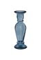 Candelabro San Miguel Vilage Vidro 30cm Azul - Marca San Miguel