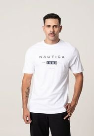 Camiseta Blanco-Azul Navy Nautica
