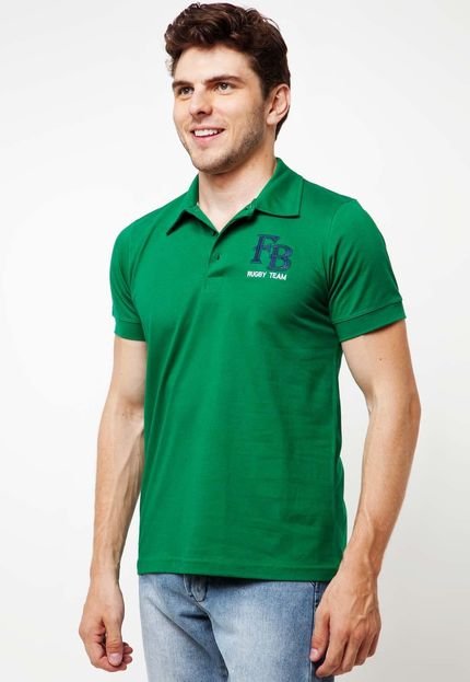 Camisa Polo FiveBlu Bordado Verde - Marca FiveBlu