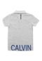 Camiseta Calvin Klein Kids Menino Lisa Cinza - Marca Calvin Klein Kids