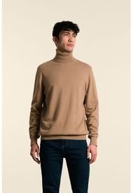 Sweater Cuello Tortuga Tejido Para Hombre