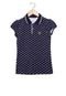 Camisa Polo  Lilica Ripilica Floral Infantil Azul-Marinho - Marca Lilica Ripilica