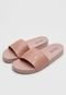 Chinelo Slide Colcci Lettering Rosa - Marca Colcci