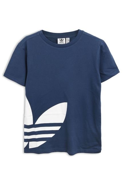 Camiseta adidas Originals Infantil Logo Azul-Marinho - Marca adidas Originals