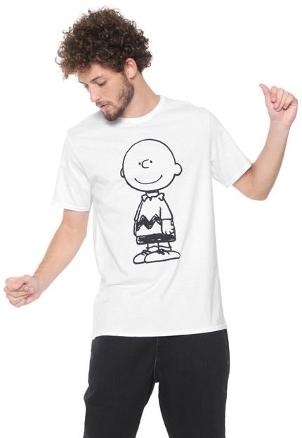 Camiseta Snoopy Charlie Brown Branca - Marca Snoopy