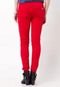 Calça Jeans Mercatto Skinny Rebites Vermelha - Marca Mercatto