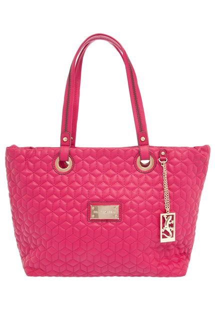 Bolsa Fellipe Krein   Shopping Bag Matelassê Rosa - Marca Fellipe Krein