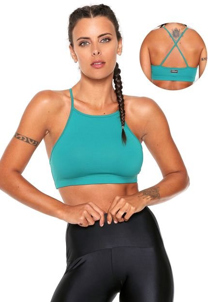 Top Colcci Fitness Liso Verde - Marca Colcci Fitness