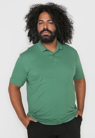 Camisa Polo Forum Reta Bordado Verde